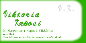 viktoria kaposi business card