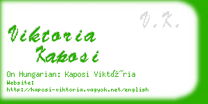 viktoria kaposi business card